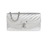 Jimmy Choo, Femme, Accessoires, Gris, Taille: ONE Size Curve Wallet With Chain