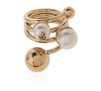 Jimmy Choo, Femme, Accessoires, Jaune, Taille: XS Logo ring