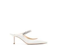 Jimmy Choo, Femme, Chaussures, Beige, Taille: 37 EU Chaussures en satin blanc ivoire ornées de cristaux