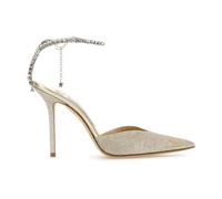 Jimmy Choo, Femme, Chaussures, Gris, Taille: 41 EU Escarpins en Tissu Argent Saeda