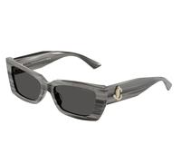 Jimmy Choo Femme JC5037BU 506387 Lunettes de soleil Acétate Noir Gris Cat Eye Normale
