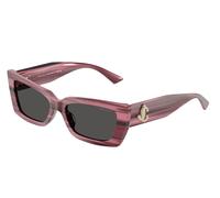 Jimmy Choo Femme JC5037BU 506487 Lunettes de soleil Acétate Violet Gris Cat Eye Normale
