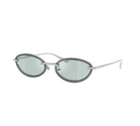 Jimmy Choo Femme Sunglass JC4020B - Couleur du Monture: Argent, Couleur de Lentille: Azur Argent Flash