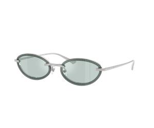 Jimmy Choo Femme Sunglass JC4020B - Couleur du Monture: Argent, Couleur de Lentille: Azur Argent Flash
