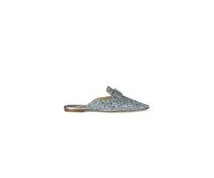Jimmy Choo - Galaxy Glitter Mules 53 - Femme - Chaussures - Gris - Taille: 35 EU