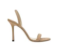 Jimmy Choo - Jenn 100 Sandales - Femme - Chaussures - Beige - Taille: 38 1/2 EU