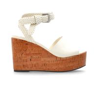 Jimmy Choo - Jori 100 Sandales compensées - Femme - Chaussures - Beige - Taille: 36 EU