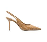 Jimmy Choo - Love Sling Back 85 - Femme - Chaussures - Beige - Taille: 39 EU