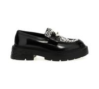 Jimmy Choo - Mocassins Marlow Diamond en cuir - Femme - Chaussures - Noir - Taille: 36 1/2 EU