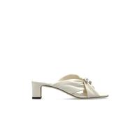 Jimmy Choo - Mules compensées Rafi 45 - Femme - Chaussures - Beige - Taille: 39 1/2 EU