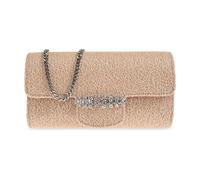 Jimmy Choo - Portefeuille Bing avec chaîne - Femme - Accessoires - Beige - Taille: ONE Size
