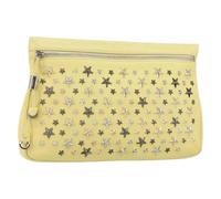 Jimmy Choo Pre-owned - Pochette en cuir Pre-owned - Femme - Pre-owned - Jaune - Taille: ONE Size