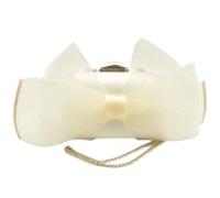 Jimmy Choo Pre-owned - Pochette en satin Pre-owned - Femme - Pre-owned - Blanc - Taille: ONE Size
