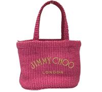 Jimmy Choo Pre-owned - Sac cabas en raphia Pre-owned - Femme - Pre-owned - Rose - Taille: ONE Size