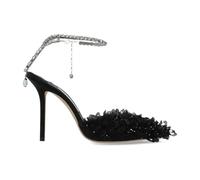 Jimmy Choo - Saeda 100 Escarpins - Femme - Chaussures - Noir - Taille: 38 1/2 EU