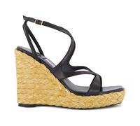 Jimmy Choo - Sandale compensée Ayla 110 - Femme - Chaussures - Noir - Taille: 37 EU