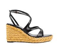 Jimmy Choo - Sandale compensée Ayla 85 - Femme - Chaussures - Noir - Taille: 36 1/2 EU