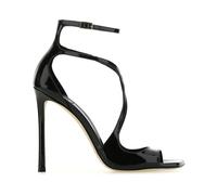Jimmy Choo - Sandales en Cuir Verni Azia - Femme - Chaussures - Noir - Taille: 41 EU