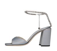 Jimmy Choo - Sandales à Talons Hauts avec Bride Cheville - Femme - Chaussures - Bleu - Taille: 38 EU
