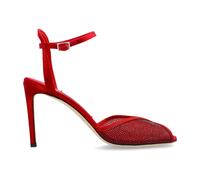 Jimmy Choo - Sandales compensées Sacora 85 - Femme - Chaussures - Rouge - Taille: 36 EU