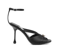 Jimmy Choo - Sandales noires en soie et nylon - Femme - Chaussures - Noir - Taille: 41 EU