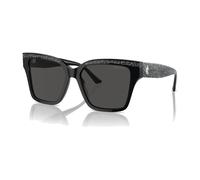 Jimmy Choo, unisex, Accessoires, Noir, Taille: 55 MM Lunettes de Soleil Oversize Chic avec Détails Pailletés