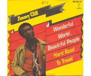 Jimmy Cliff - Wonderful World, Beautiful People - German Pink Island 7" vinyl single