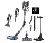 JIMMY JV9 Pro Aqua Aspirateur sans fil avec tête de polissage Auqa,aspirateur et balai 2 en 1,aspiration puissante de 160AW,autonomie de 65 minutes,conception à double bac à poussière (2025 NOUVEAU)