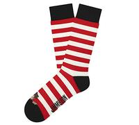 Jimmy Lion Chaussettes Where's Wally ? fabriquées en coton peigné. Tailles 36-40 | 41-46 en demi-tige., Wally Peek-A-Boo - Rouge et blanc, 41-46