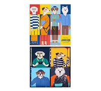 Jimmy Lion Dog Days Pack chausettes pour femmes et hommes, taille 36-40 Chaussettes fabriquées en Europe.