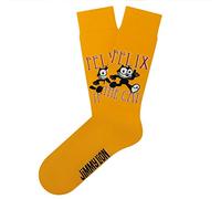 Jimmy Lion Felix Wonderful Chaussettes pour homme et femme Jaune Taille 41-46 Édition limitée, Felix Wonderful - Jaune, 41-46