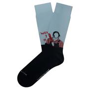 Jimmy Lion x Stanley Kubrick chaussettes en coton peigné en demi-roseau. The Shining Wendy I'm Home - Bleu, 41-46