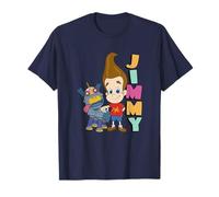 Jimmy Neutron Goddard And Jimmy Portrait Letter Stack T-Shirt