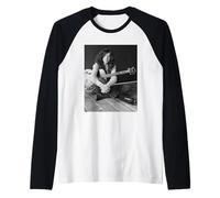 Jimmy Page a dirigé Le Guitariste Zeppelin en 1970 Manche Raglan