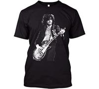 Jimmy Page Crew Retro Rock Dark Grey T-Shirt S M L XL 2XL Black L