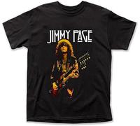 Jimmy Page T-Shirt Graphic Reprint Tee Men Mic Fan Shirt
