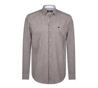Jimmy Sanders Chemise marron / blanc, Taille S