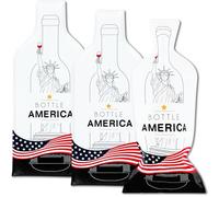 JIMMY THE FOX | Sacs à vin réutilisables pour Voyage | Lot de 3 | Housse Bouteille Triple Couche | Antifuite & Antichoc | pour Avion/croisière | Cadeau vin | Bouteille America