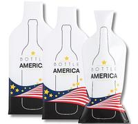 JIMMY THE FOX | Sacs à vin réutilisables pour Voyage | Lot de 3 | Housse Triple Couche | Antifuite & Antichoc | pour Bagage Avion/croisière | Cadeau Amateur de vin | Bouteille America
