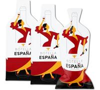 JIMMY THE FOX | Sacs à vin réutilisables pour Voyage | Lot de 3 | Housse Triple Couche | Antifuite & Antichoc | pour Avion & croisière | Cadeau Amateur de vin | Bottle Spain