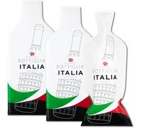 JIMMY THE FOX | Sacs à vin réutilisables pour Voyage | Lot de 3 | Housse Triple Couche | Antifuite & Antichoc | pour Avion & croisière | Cadeau Amateur de vin | Bottle Italy