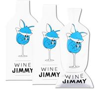 JIMMY THE FOX | Sacs à vin réutilisables pour Voyage | Lot de 3 | Housses Triple Couche | Antifuite & Antichoc | pour Avion & croisière | Cadeau Amateur de vin | Wine Jimmy