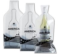 JIMMY THE FOX | Sacs à vin réutilisables pour Voyage | Lot de 3 | Protection Bouteille Triple Couche | Antifuite & Antichoc | pour Avion/croisière | Cadeau vin | Bottle America