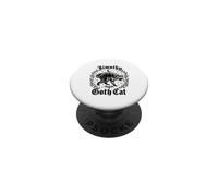 Jimothy Chat Gothique Raton Laveur cimetière Lune Vintage Horreur PopSockets PopGrip Adhésif