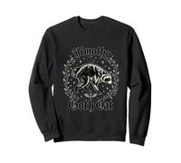 Jimothy Chat Gothique Raton Laveur cimetière Lune Vintage Horreur Sweatshirt