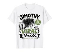 Jimothy Le Raton Laveur T-Shirt Graphique avec Valeur, Homme, Blanc, M