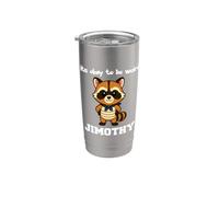 Jimothy Raccoon, c'est normal d'être bizarre Gobelet isotherme en acier inoxydable double paroi