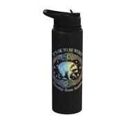 Jimothy Raccoon - « C'est pas grave d'être bizarre » - Trash Stainless Steel Insulated Water Bottle
