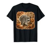 Jimothy Raccoon Cornucopia Citrouilles Récolte Thanksgiving T-Shirt Graphique avec Valeur