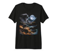 Jimothy Raccoon Hurlant à Moon Mountain Wanderer Meme T-Shirt Haut de Gamme